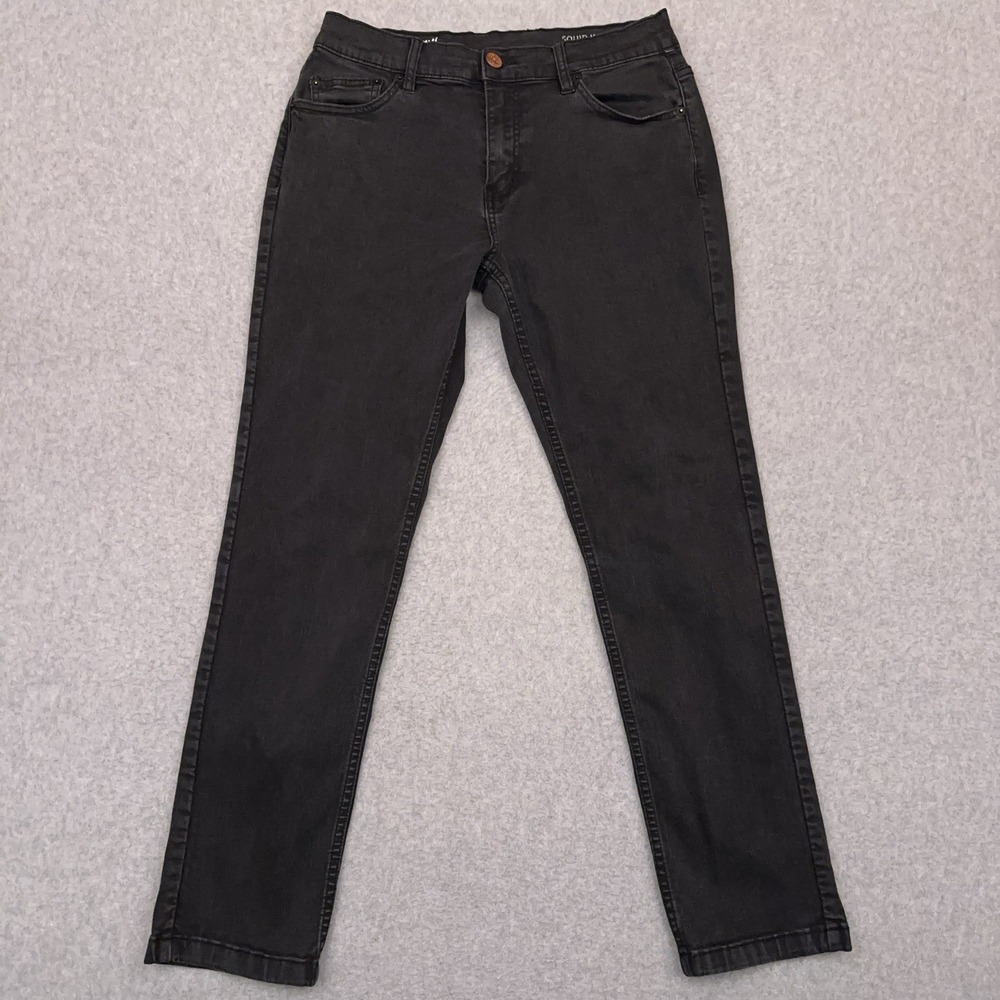 Mugsy Jeans Men's 30x29 Black Squid Inks‎ Classic Straight Stretch Denim Preppy